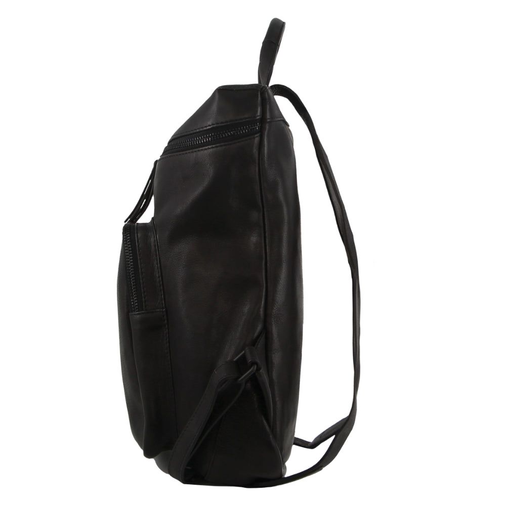 Plecaki Pierre Cardin Leather Backpack Damskie Czarne | EGKFJ-0935