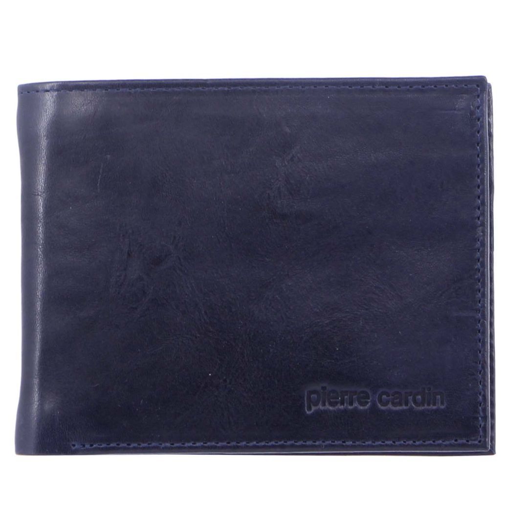 Portfel Trifold Pierre Cardin Rustic Leather Tri-Fold Wallet Męskie Brązowe | MBIGX-4023