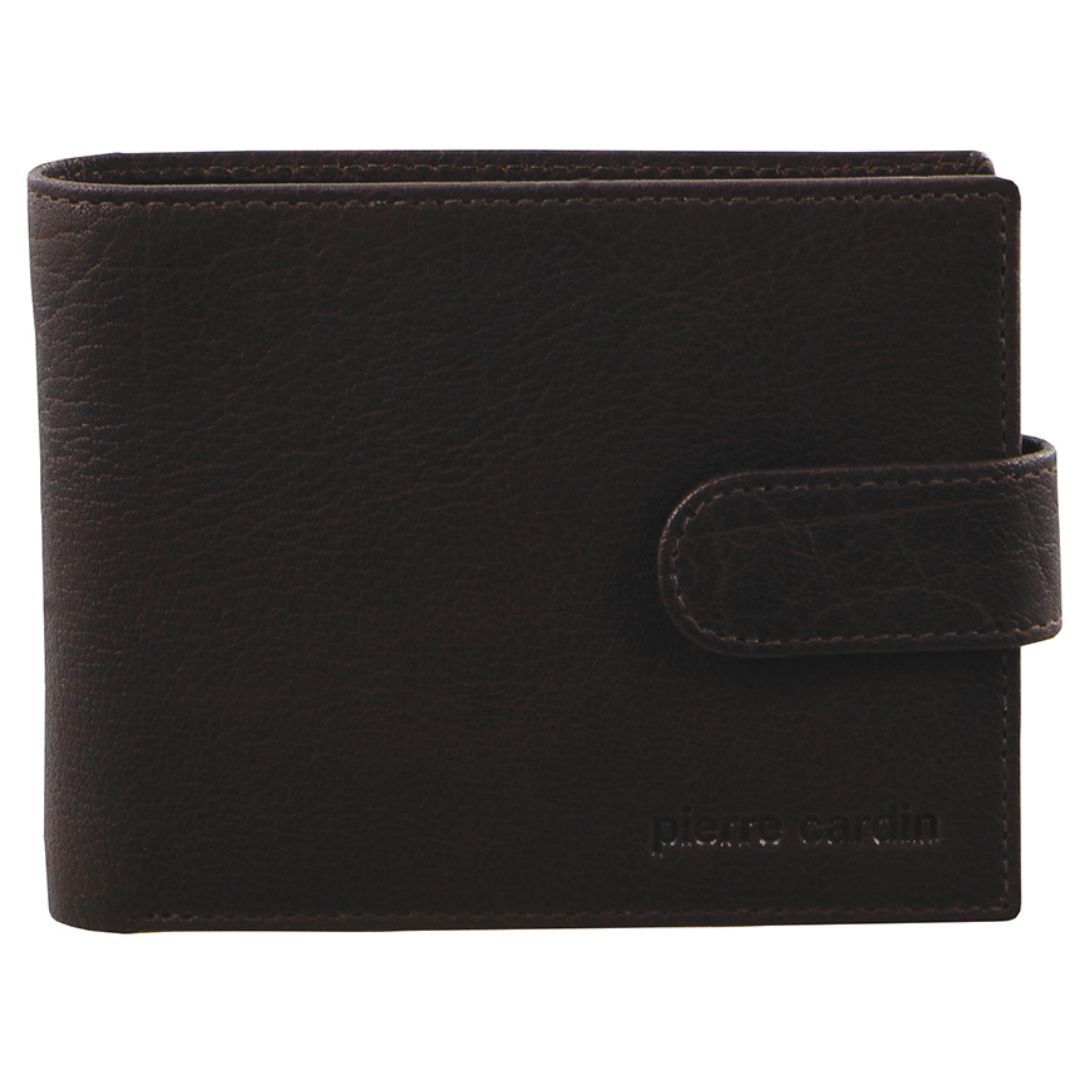 Portfel Trifold Pierre Cardin Rustic Leather Wallet Męskie Brązowe | JZYXH-1968