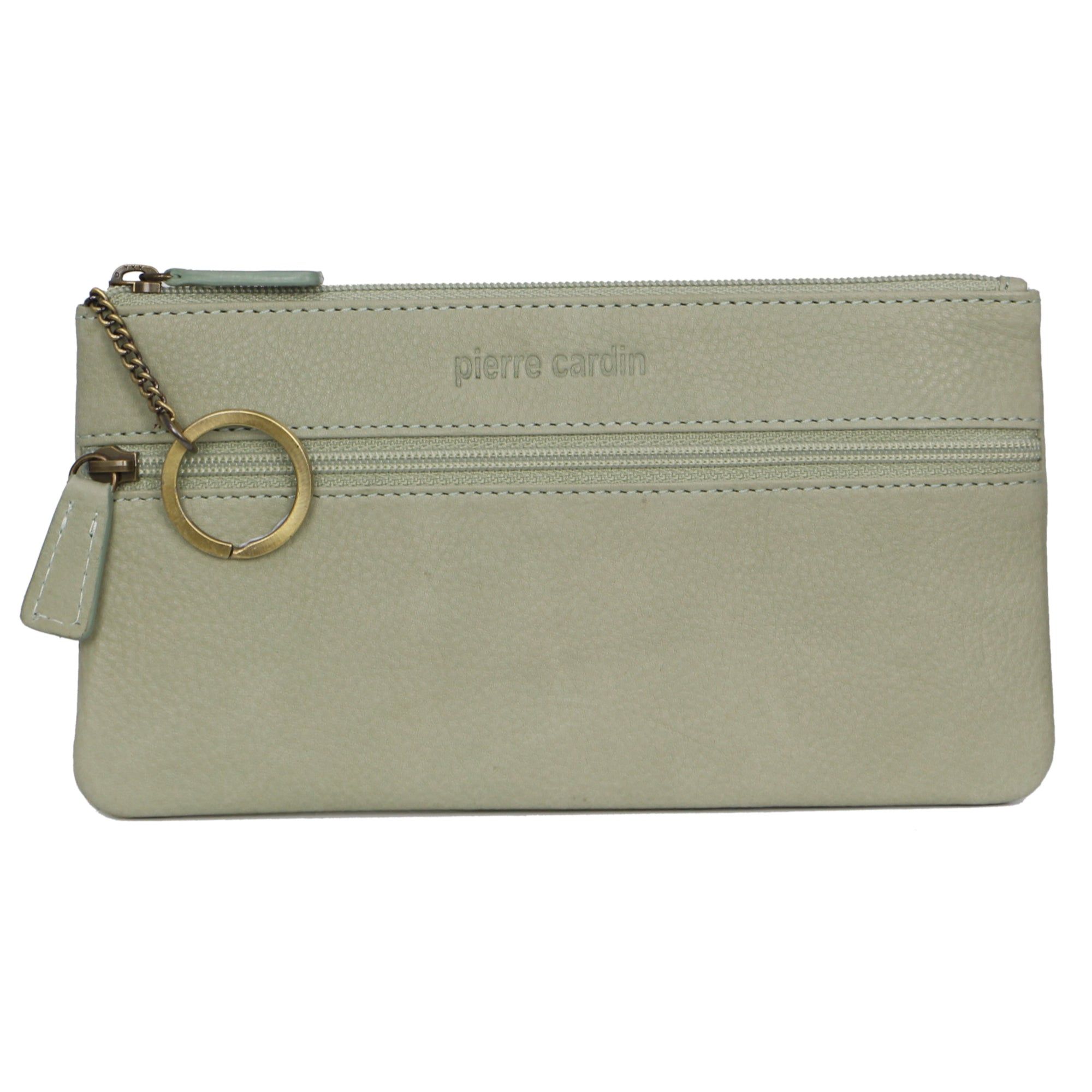 Portmonetki Pierre Cardin Genuine Leather Coin Purse Damskie Zielone | QAPML-2845