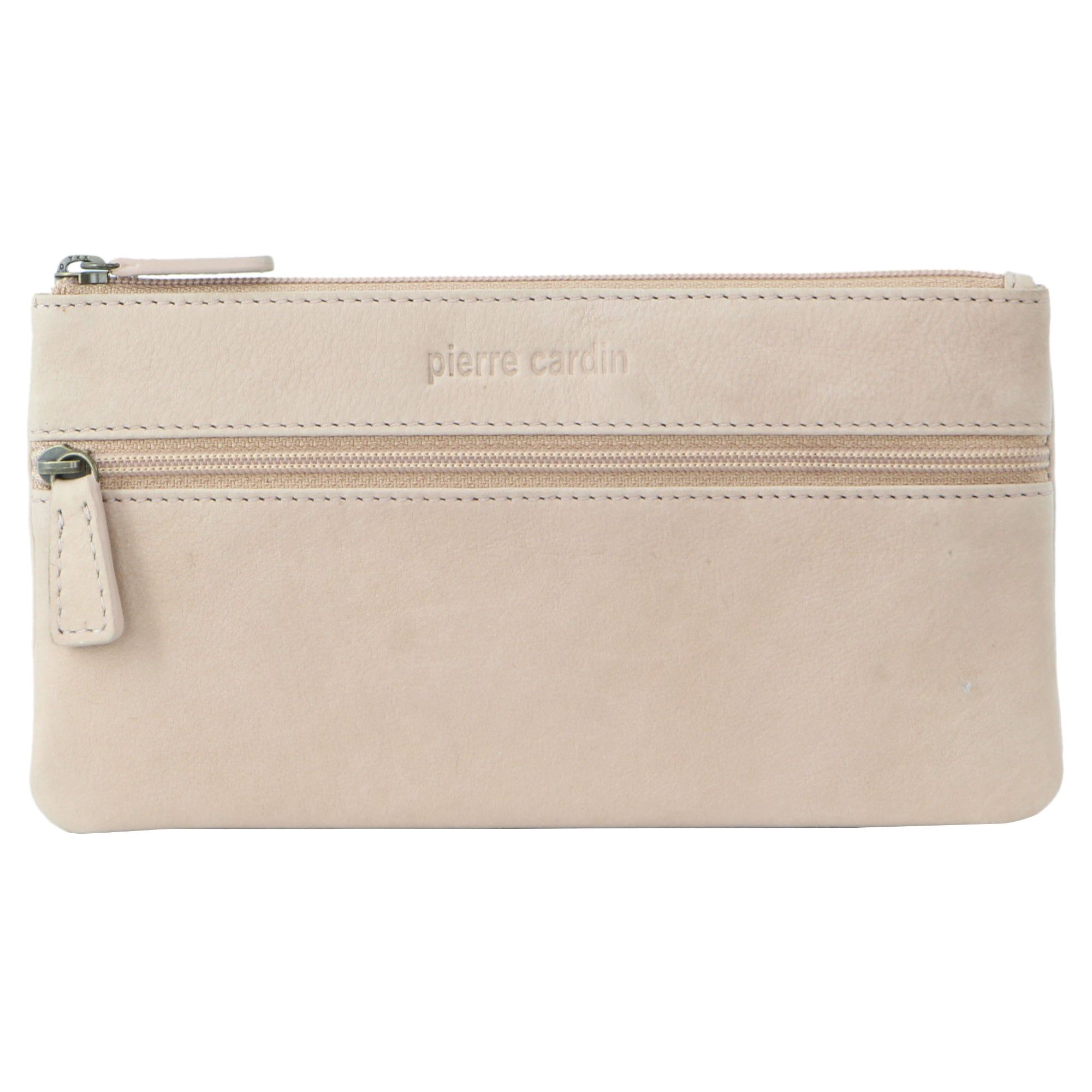 Posiadacz Karty Pierre Cardin Genuine Leather Coin Purse Męskie Turkusowe | QMETJ-6184
