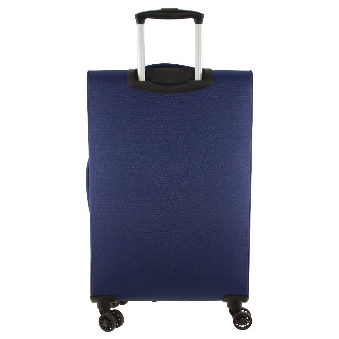 Soft Shell Cases Pierre Cardin 78cm LARGE Soft Shell Suitcase Travel Granatowe | IWQSG-7260