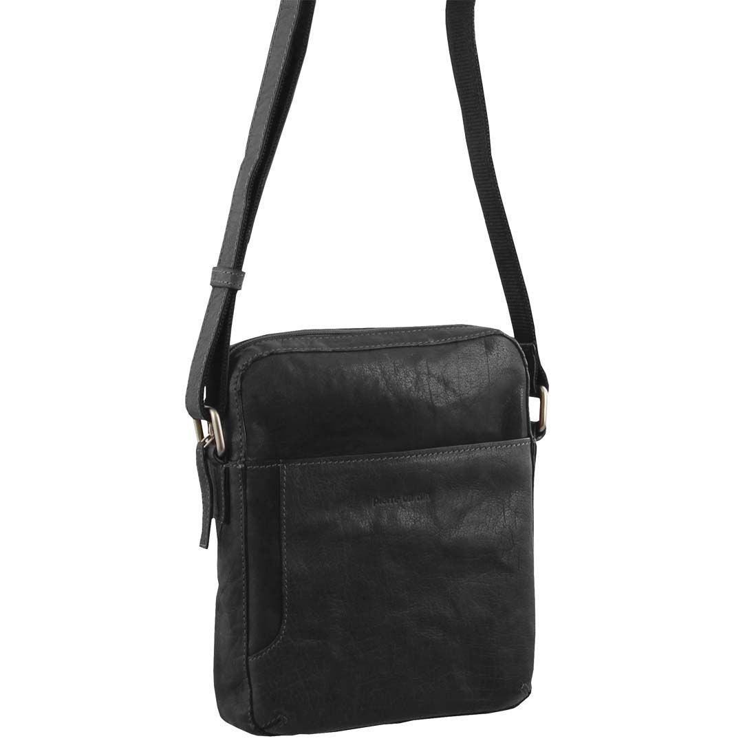 Tablet Bags Pierre Cardin Rustic Leather Cross Body Tablet Bag Męskie Brązowe | AVGDU-2854