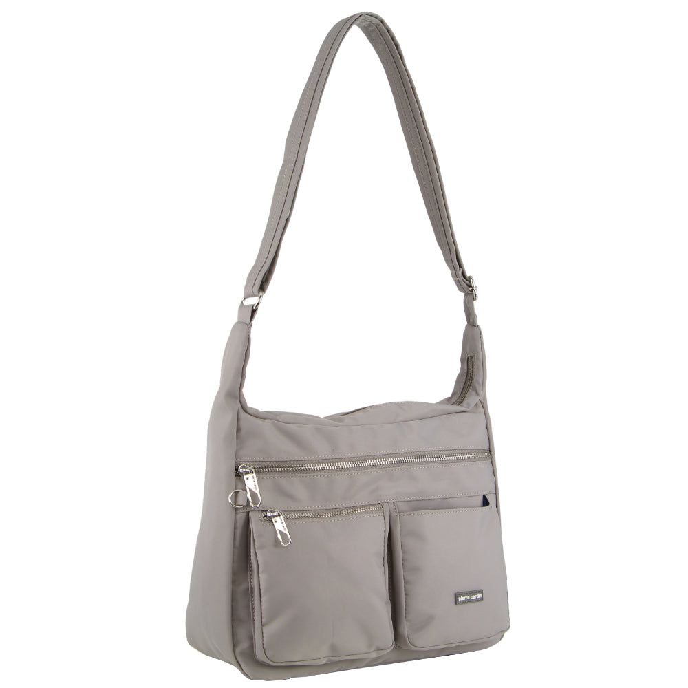 Torba Crossbody Pierre Cardin Anti-Theft Cross Body Bag Męskie Szare Brązowe | VPDAR-4368