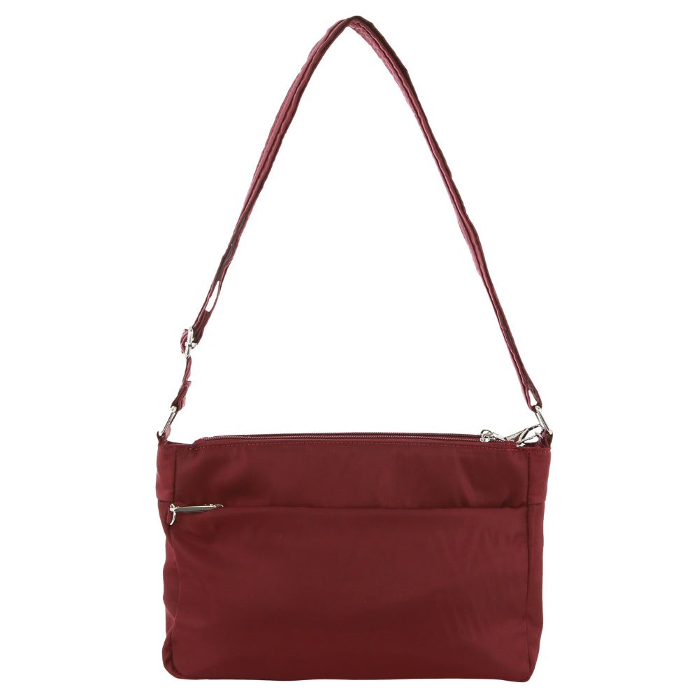 Torba Crossbody Pierre Cardin Anti-Theft Cross-Body Bag Damskie Bordowe | OKPVL-3478