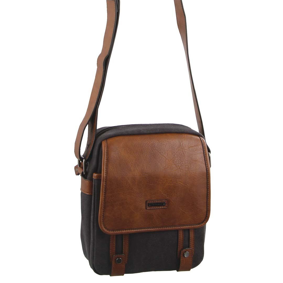 Torba Crossbody Pierre Cardin Canvas Cross Body Bag Męskie Czarne | BKCEQ-7890
