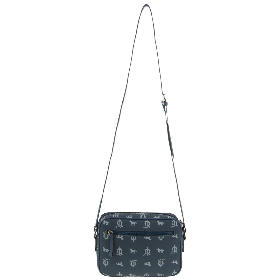 Torba Crossbody Pierre Cardin Canvas Leather Trim Square Cross-body Bag Damskie Niebieskie | PQKLZ-1670