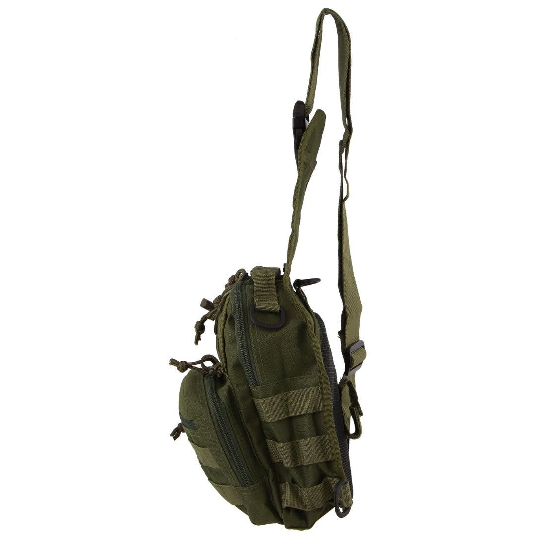 Torba Crossbody Pierre Cardin Cross Body Sling Bag Tactical Rucksack Shoulder Chest Messenger Bag Męskie Zielone | AJBRS-4307