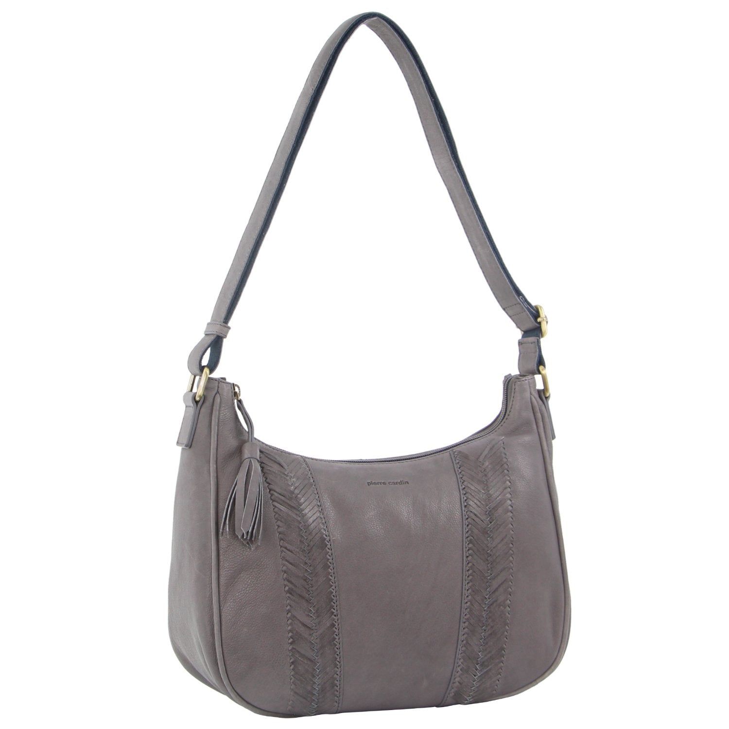 Torba Crossbody Pierre Cardin Herringbone Embossed Leather Tassle Crossbody Bag Damskie Turkusowe | JSAKW-6392