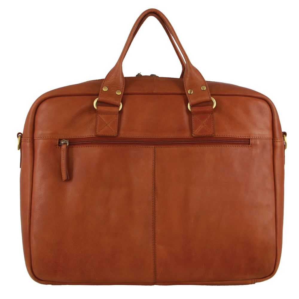 Torba Crossbody Pierre Cardin Italian Leather Computer Bag Męskie Brązowe | VKACR-9248