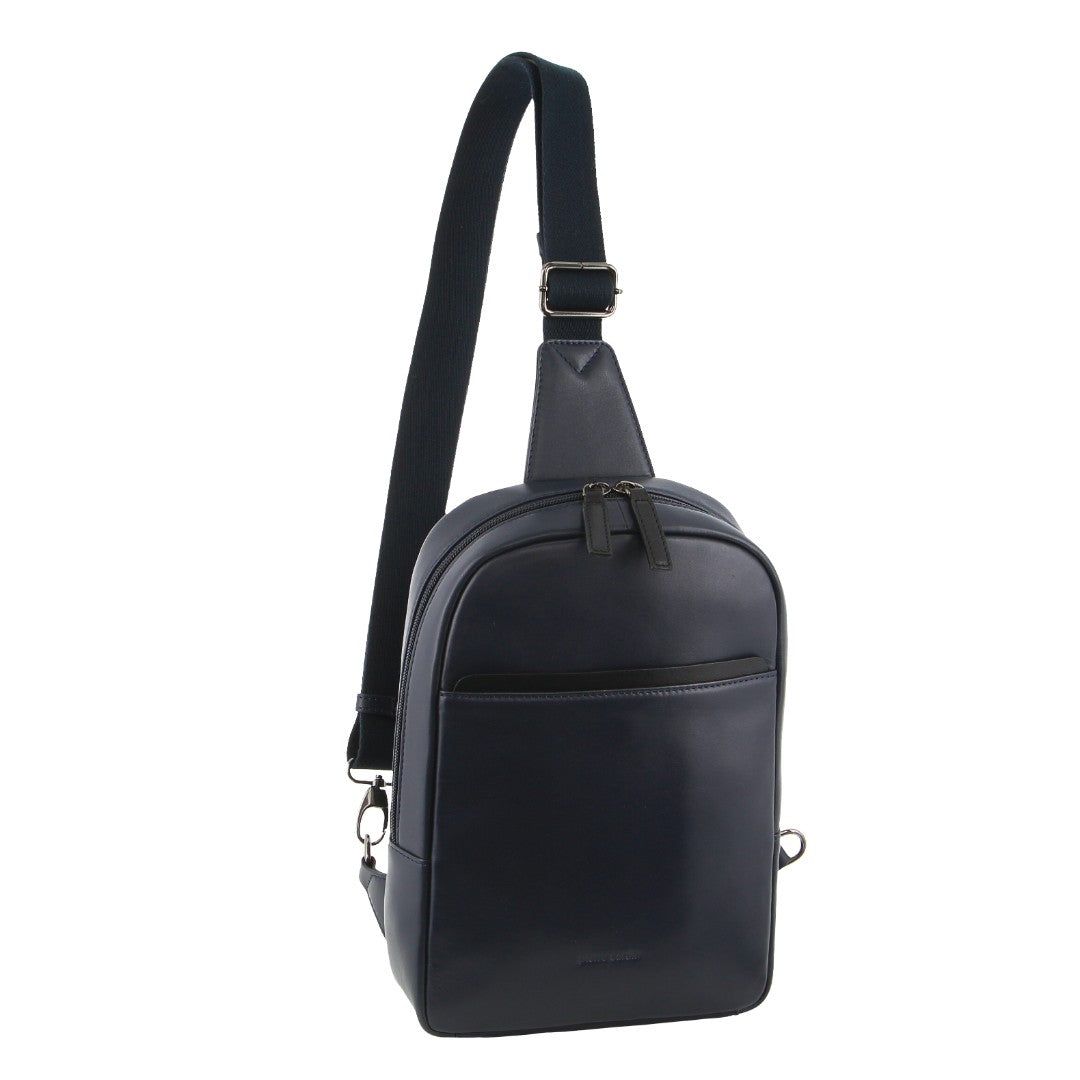 Torba Crossbody Pierre Cardin Leather 3-Way Sling Bag Męskie Granatowe | GOXKV-7948