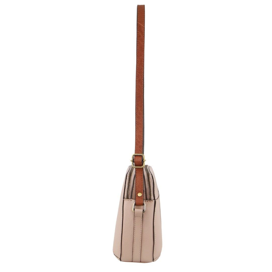 Torba Crossbody Pierre Cardin Leather Classic Crossbody Bag Damskie Beżowe | FWYOD-2598