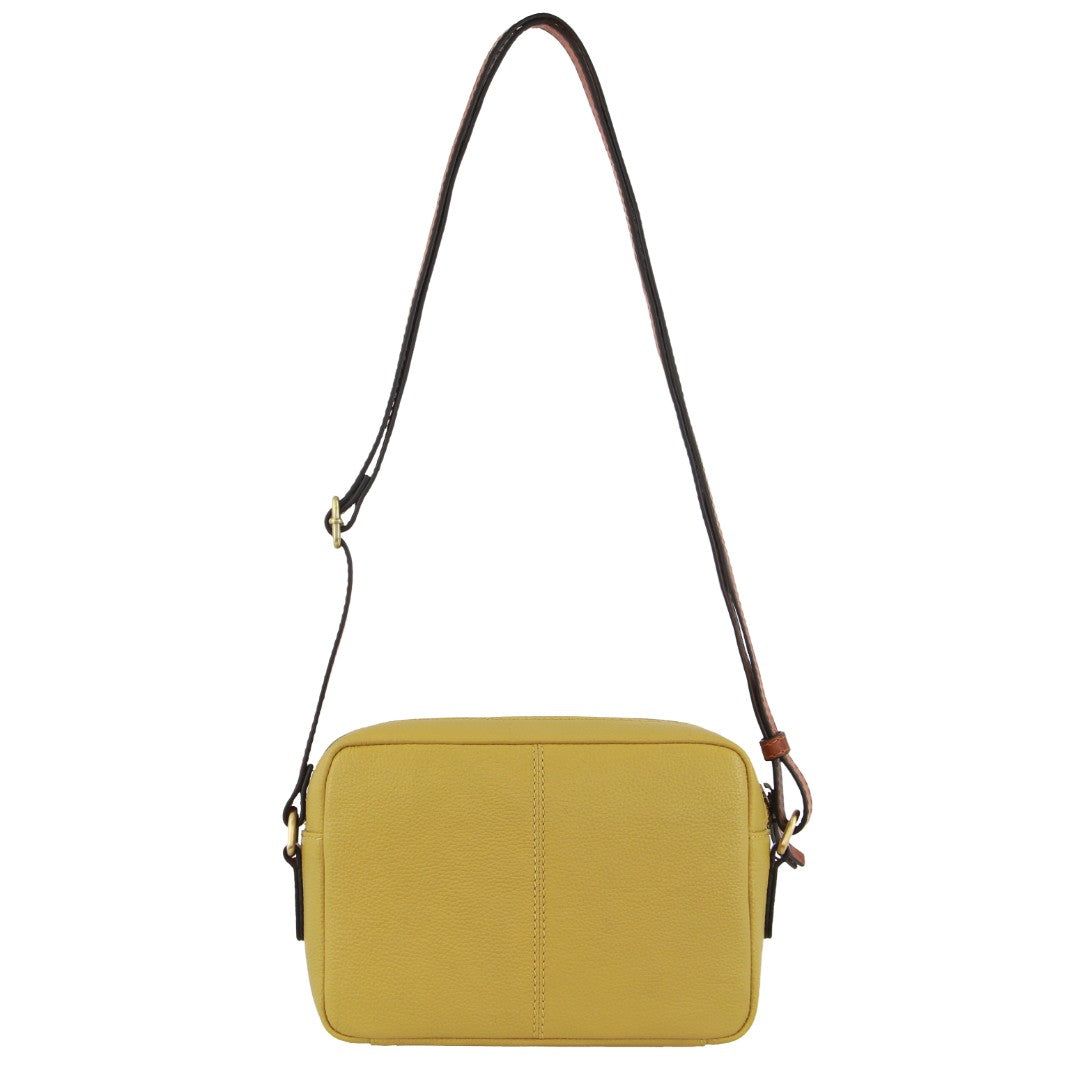 Torba Crossbody Pierre Cardin Leather Classic Square Crossbody Bag Damskie Żółte | PFNWY-0218