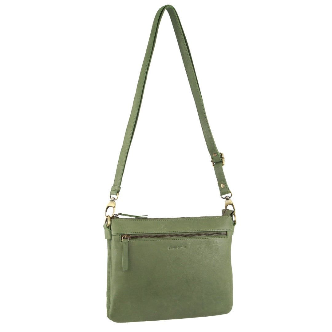 Torba Crossbody Pierre Cardin Leather Crossbody Bag Damskie Leaf | FKXYU-7210