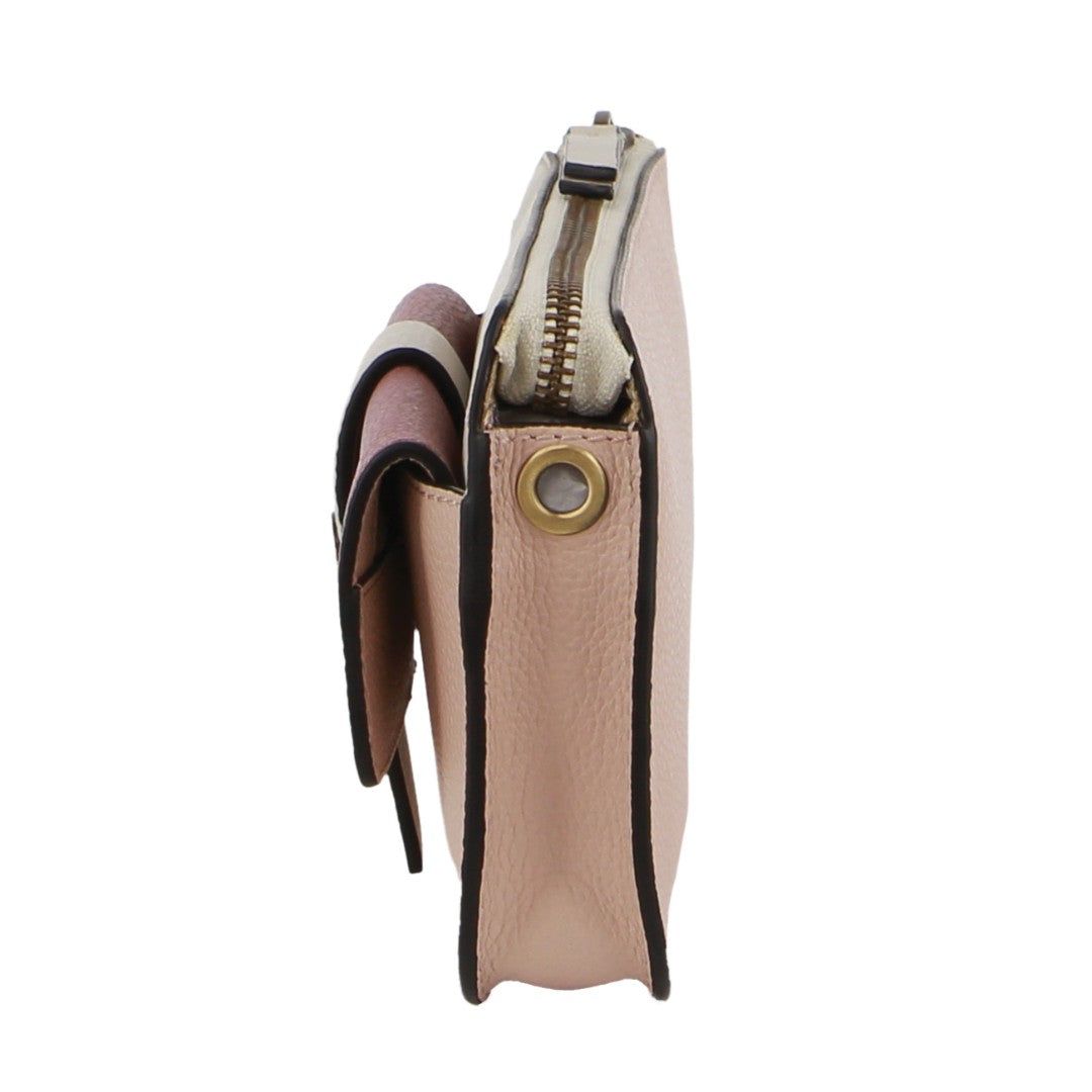 Torba Crossbody Pierre Cardin Leather Crossbody Clutch Bag Damskie Różowe | DOQSC-6201