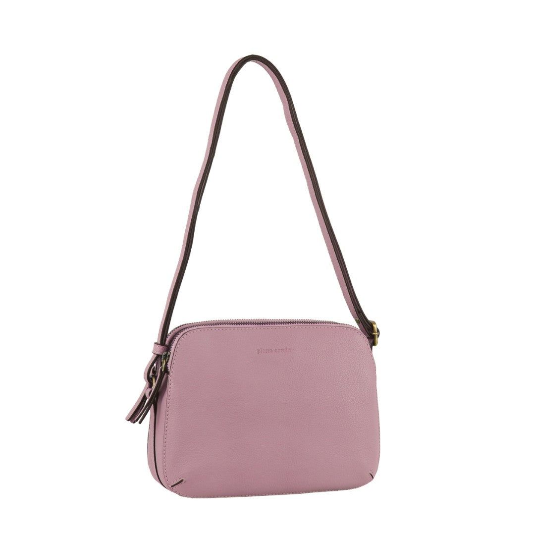 Torba Crossbody Pierre Cardin Leather Crossbody Bag Damskie Różowe | DEQHT-2649