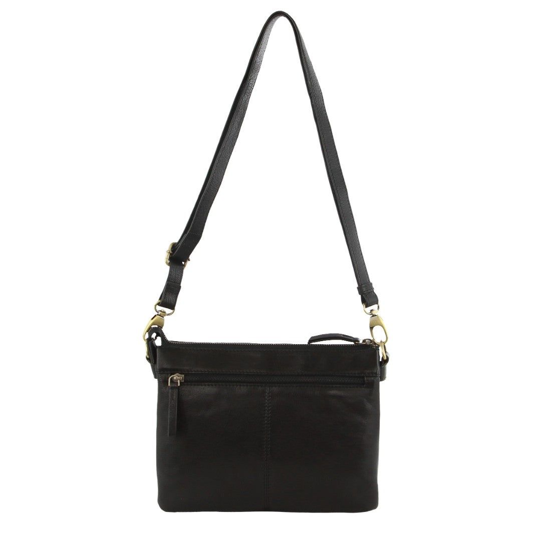Torba Crossbody Pierre Cardin Leather Crosbody Bag Damskie Czarne | VPMAF-3024