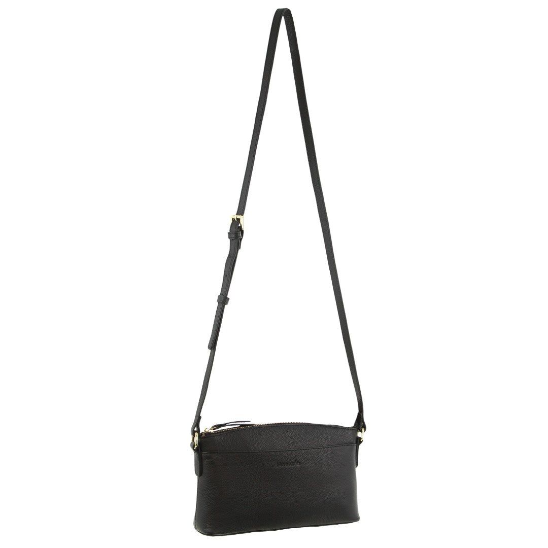 Torba Crossbody Pierre Cardin Leather Crossbody Bag Damskie Czarne | QINFL-9502