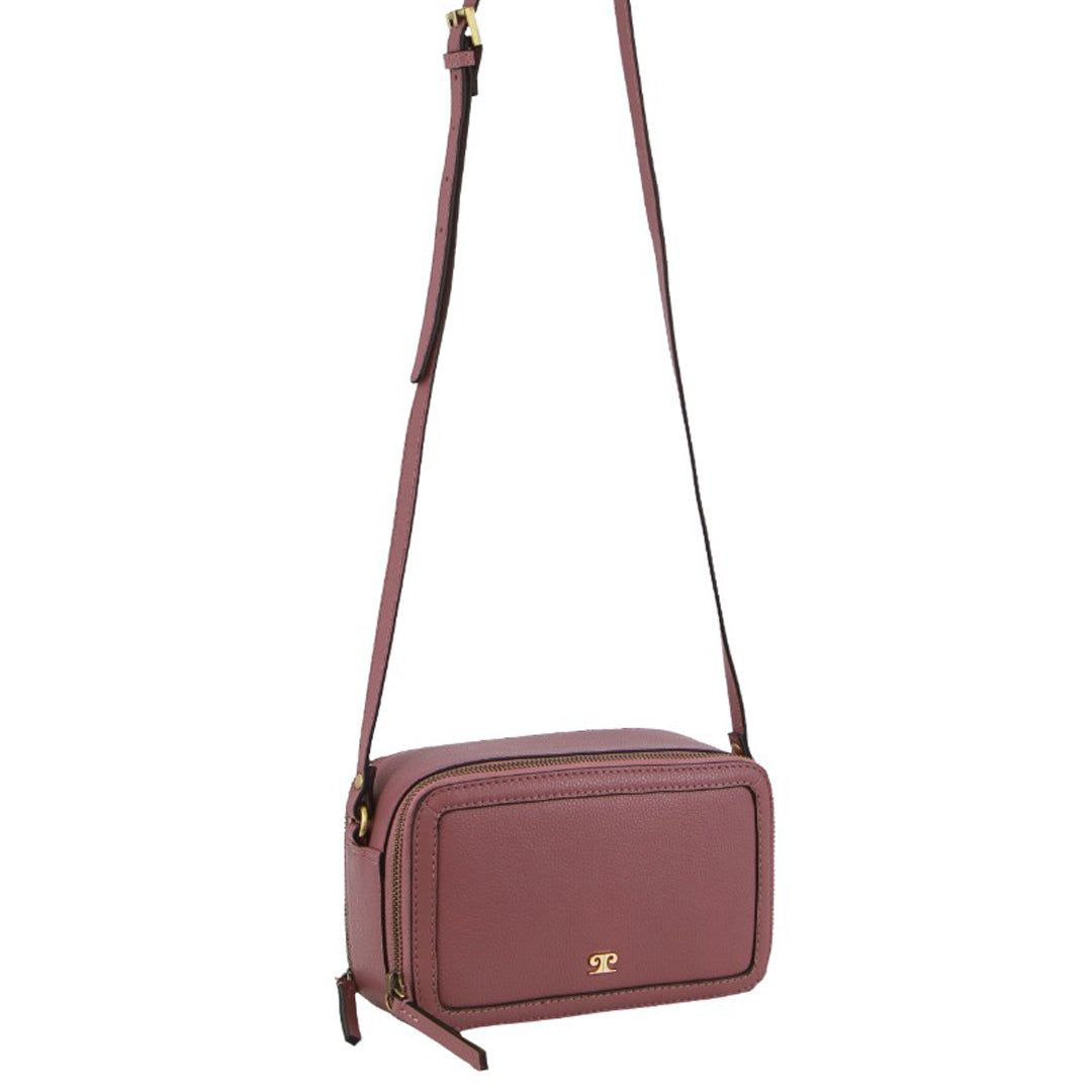 Torba Crossbody Pierre Cardin Leather Crossbody Camera Bag Damskie Różowe | QCAIV-8716