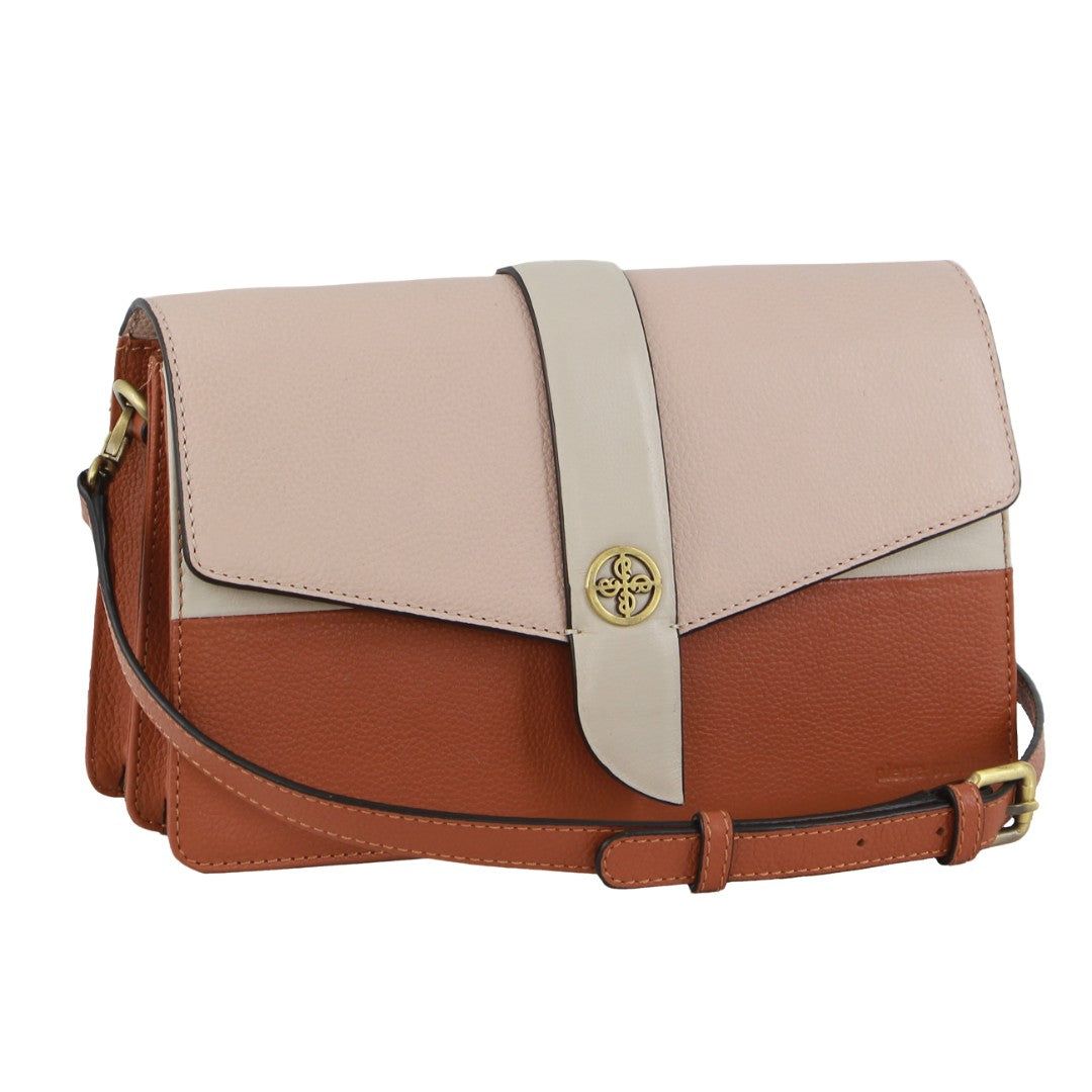 Torba Crossbody Pierre Cardin Leather Crossbody Clutch Bag Damskie Beżowe | POVQM-4692