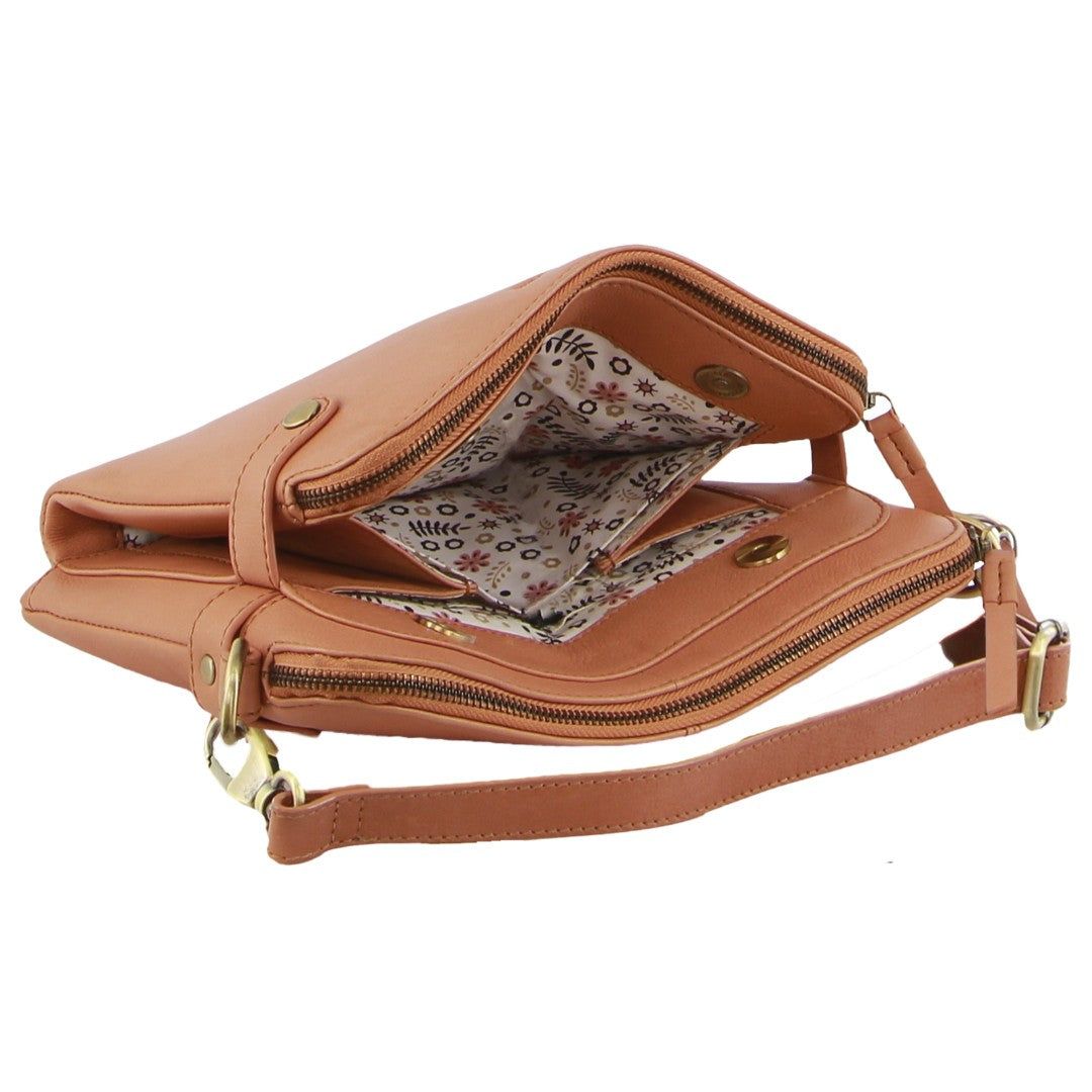 Torba Crossbody Pierre Cardin Leather Crossbody Bag Damskie Morelowe | OYFRA-9821
