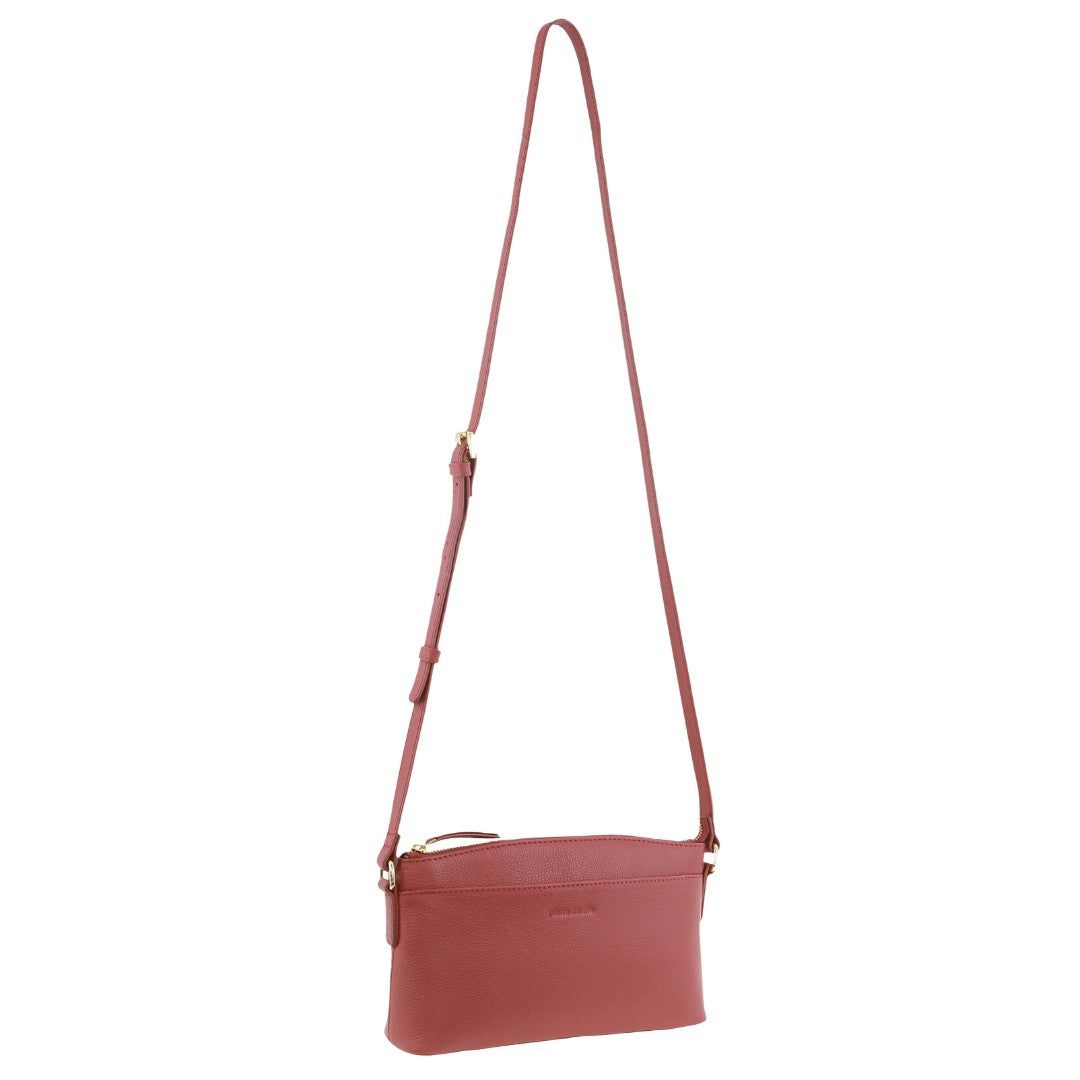 Torba Crossbody Pierre Cardin Leather Crossbody Bag Damskie Różowe | KFVBW-9478