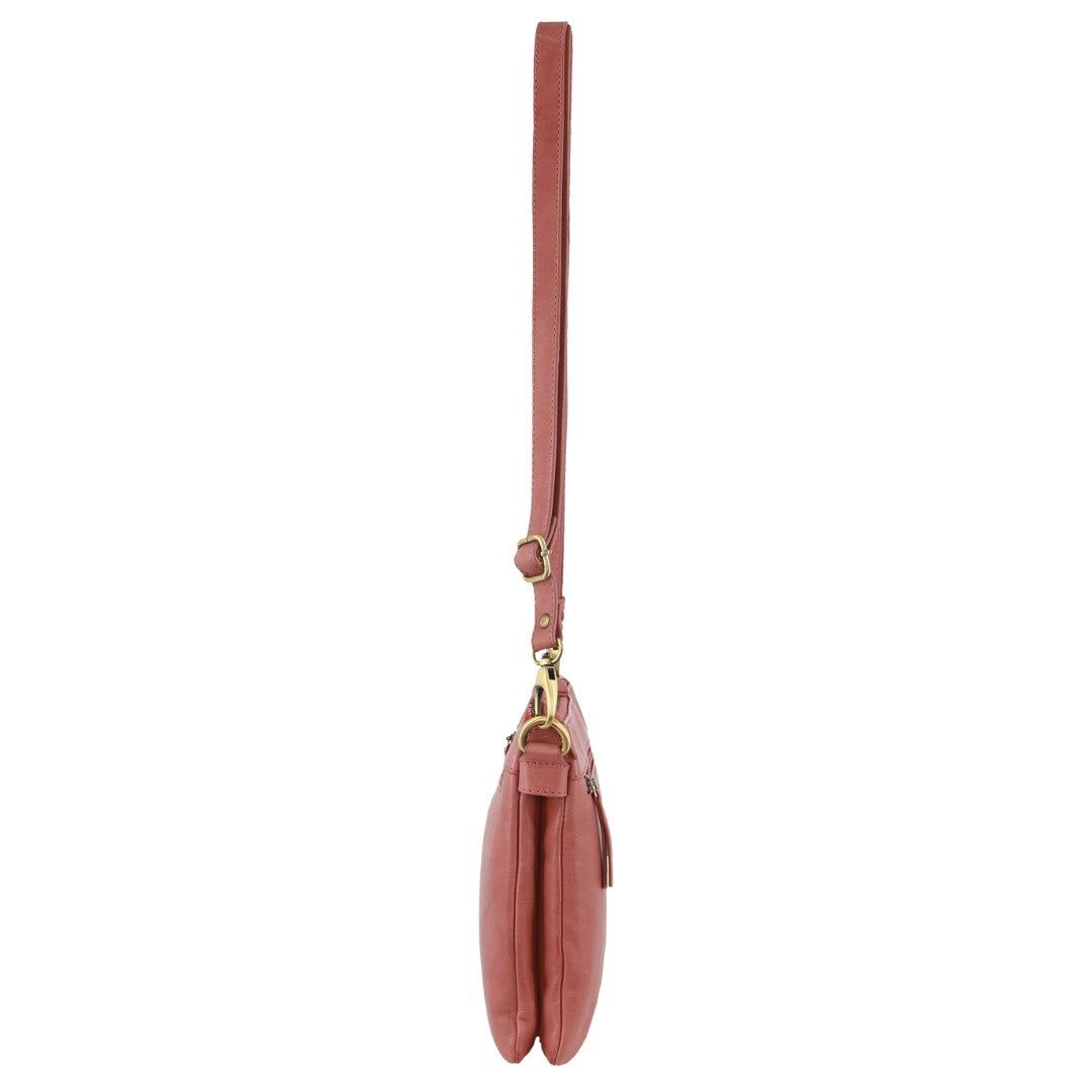 Torba Crossbody Pierre Cardin Leather Crossbody Bag Damskie Marsala | IVJKP-7534