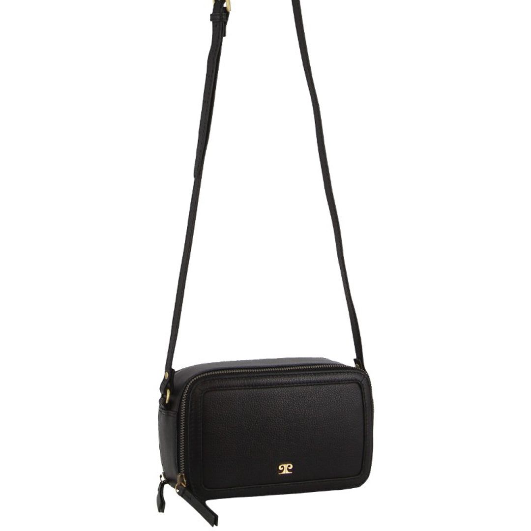 Torba Crossbody Pierre Cardin Leather Crossbody Camera Bag Damskie Czarne | ICTHN-6819