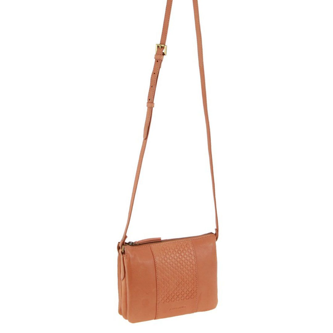 Torba Crossbody Pierre Cardin Leather Diamond Pattern Embossed Crossbody Bag Damskie Morelowe | PLYCF-3471