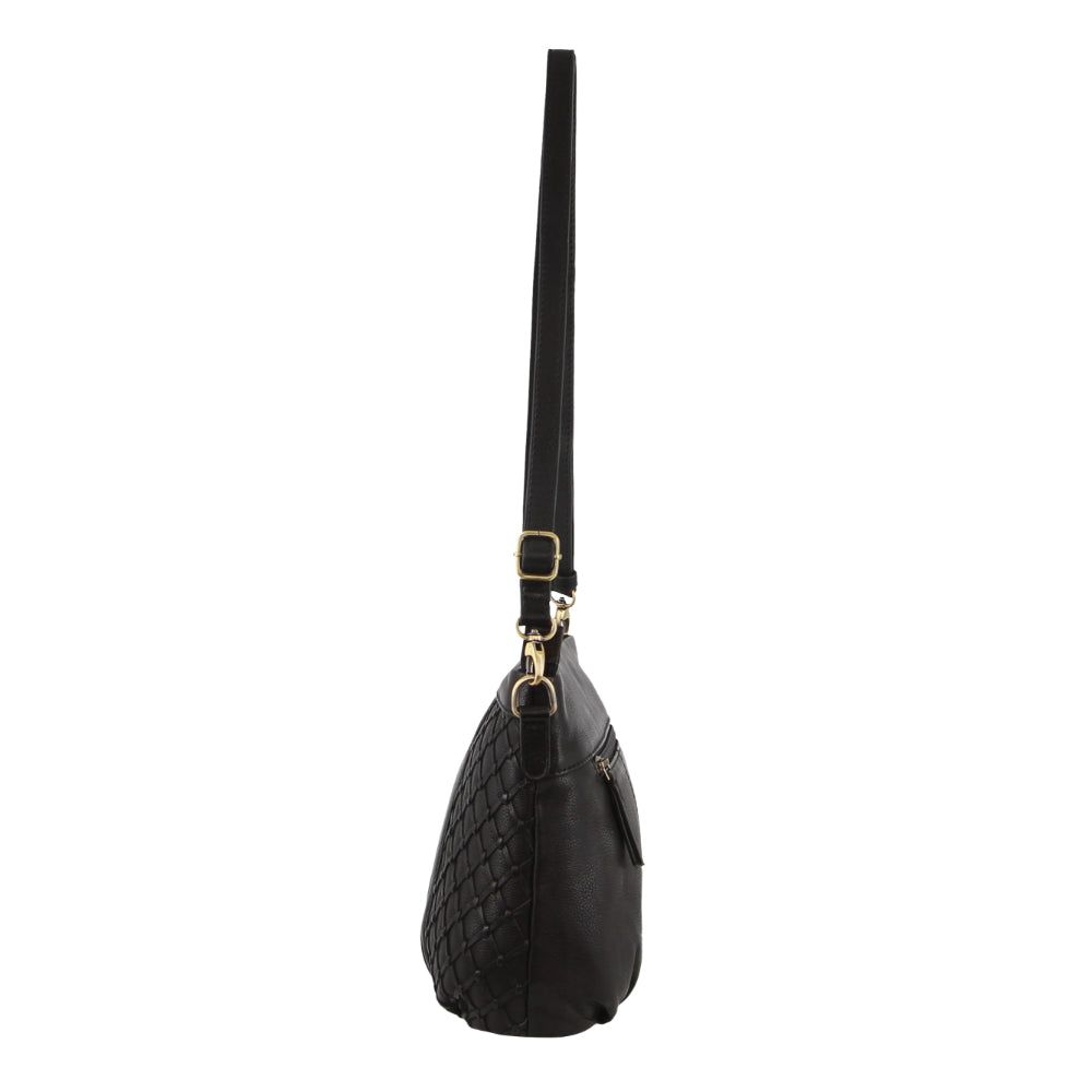 Torba Crossbody Pierre Cardin Leather Embossed Crossbody Bag Damskie Czarne | FEBTL-0845