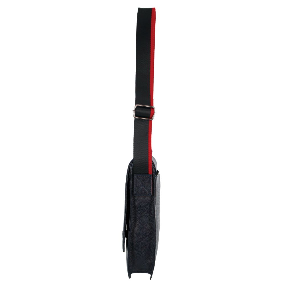 Torba Crossbody Pierre Cardin Leather Flap-over Cross-Body Bag Męskie Granatowe | MKAIH-1653