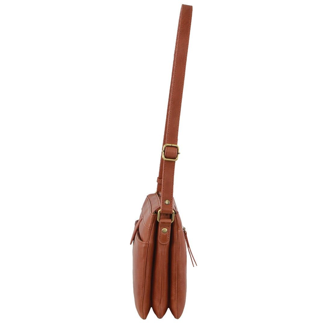 Torba Crossbody Pierre Cardin Leather Layered Style Crossbody Bag Damskie Brązowe | QZULN-2356