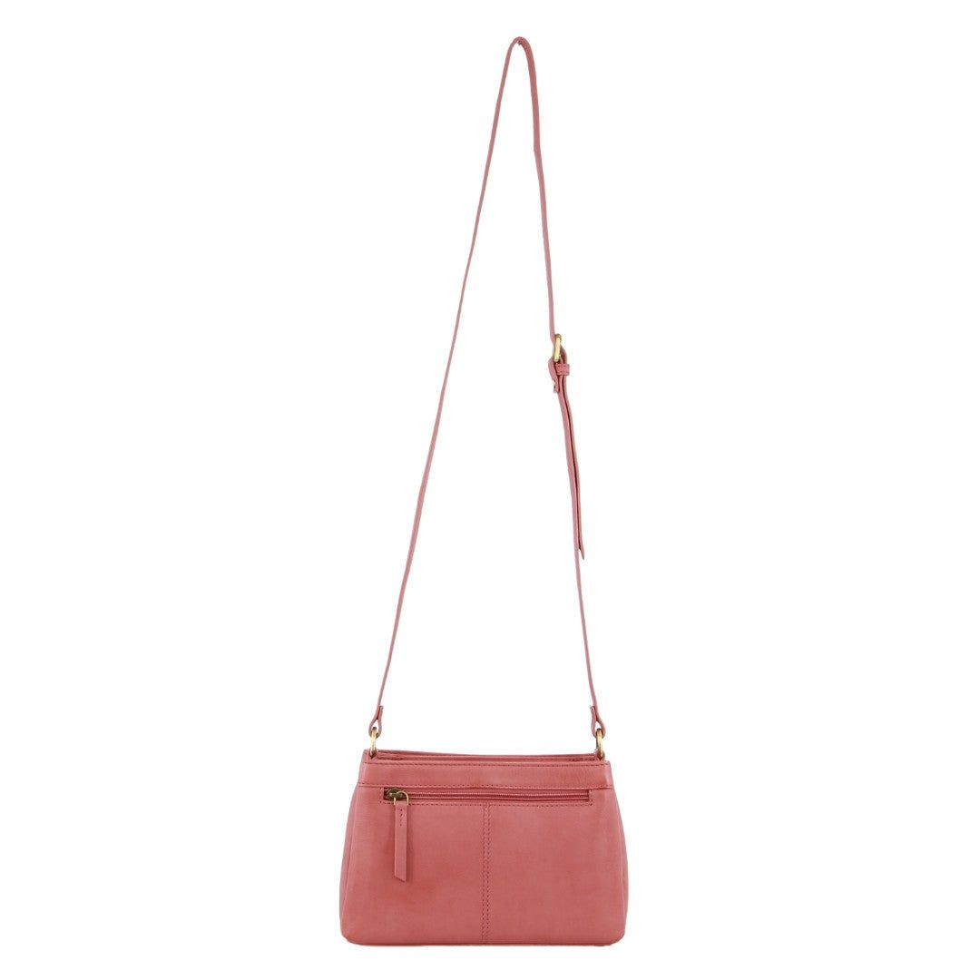 Torba Crossbody Pierre Cardin Leather Perforated Design Cross-Body Bag Damskie Marsala | RCMBY-8709