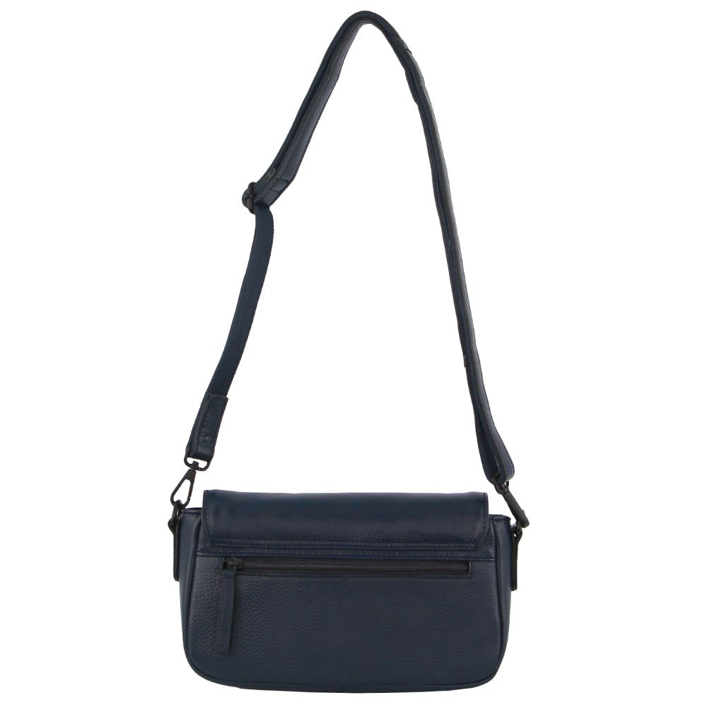Torba Crossbody Pierre Cardin Leather Pleated Design Crossbody Bag Damskie Granatowe | GVIEY-1468