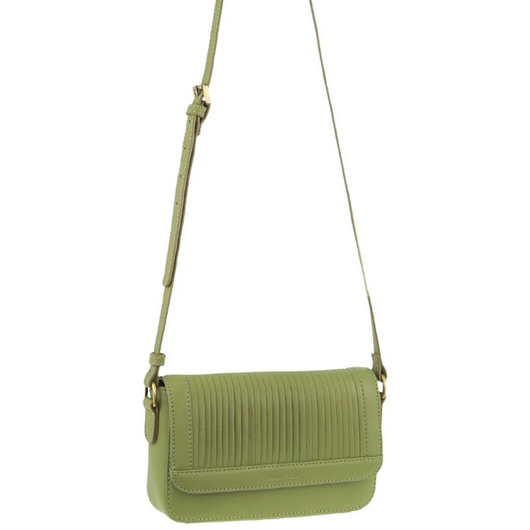 Torba Crossbody Pierre Cardin Leather Pleated Design Crossbody Bag Damskie Leaf | DFYAT-5913