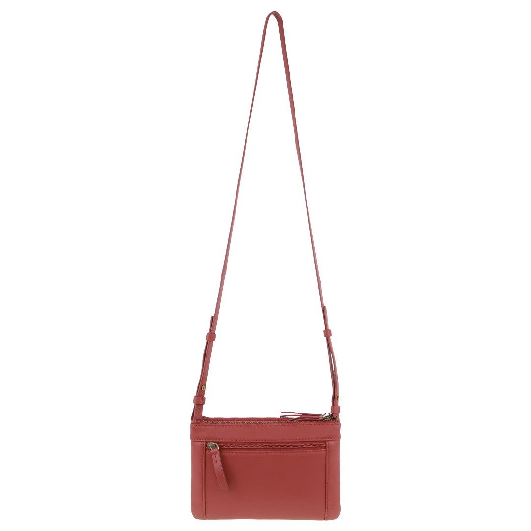 Torba Crossbody Pierre Cardin Leather Pleated Design Crossbody Bag Damskie Marsala | OIFJL-0613