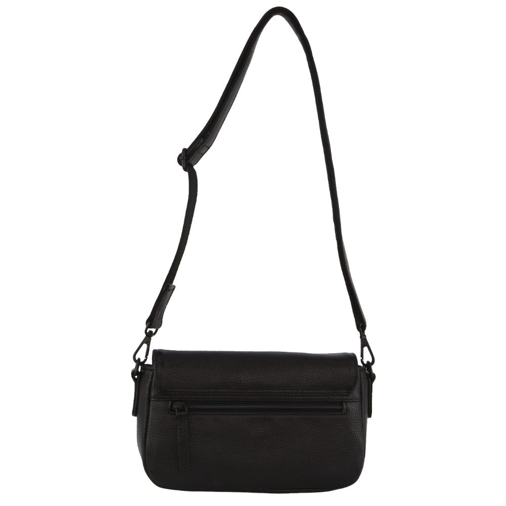 Torba Crossbody Pierre Cardin Leather Pleated Design Crossbody Bag Damskie Czarne | KWXAO-3027