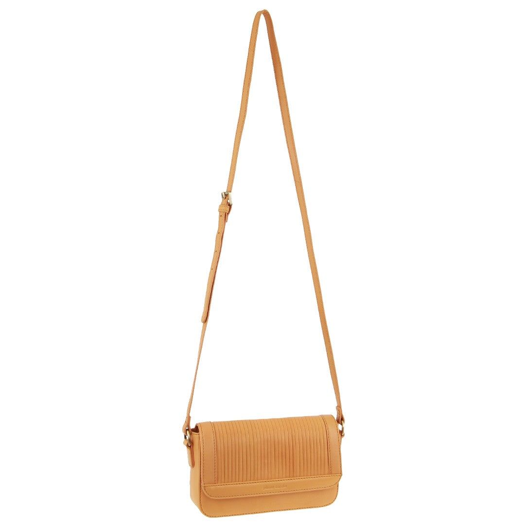 Torba Crossbody Pierre Cardin Leather Pleated Design Crossbody Bag Damskie Morelowe | JVTSD-1508