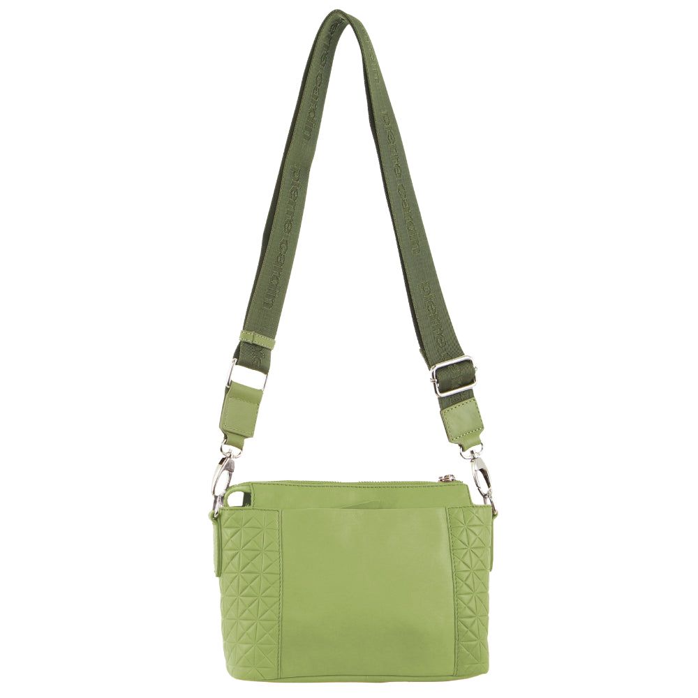 Torba Crossbody Pierre Cardin Leather Square Crossbody Bag Damskie Leaf | YQILM-9251