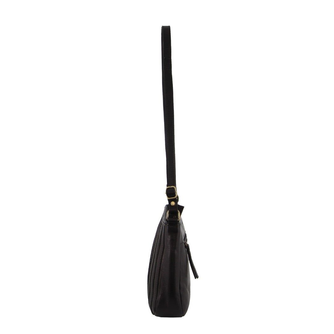 Torba Crossbody Pierre Cardin Leather Stitch-design Cross-Body Bag Damskie Czarne | TKQPW-9458
