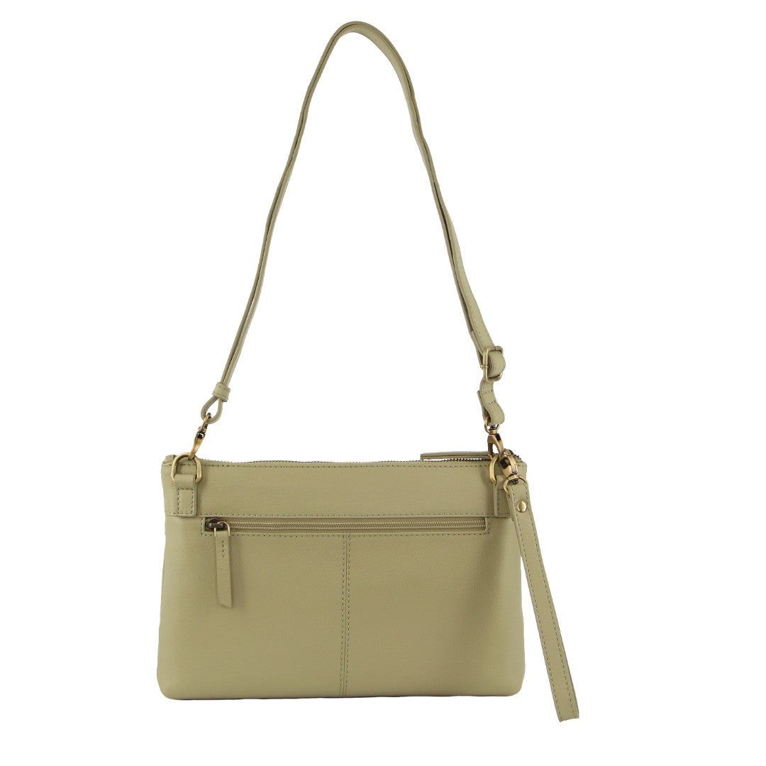 Torba Crossbody Pierre Cardin Leather Stitch-design Cross-Body Bag Damskie Brązowe | ZEPVB-3627