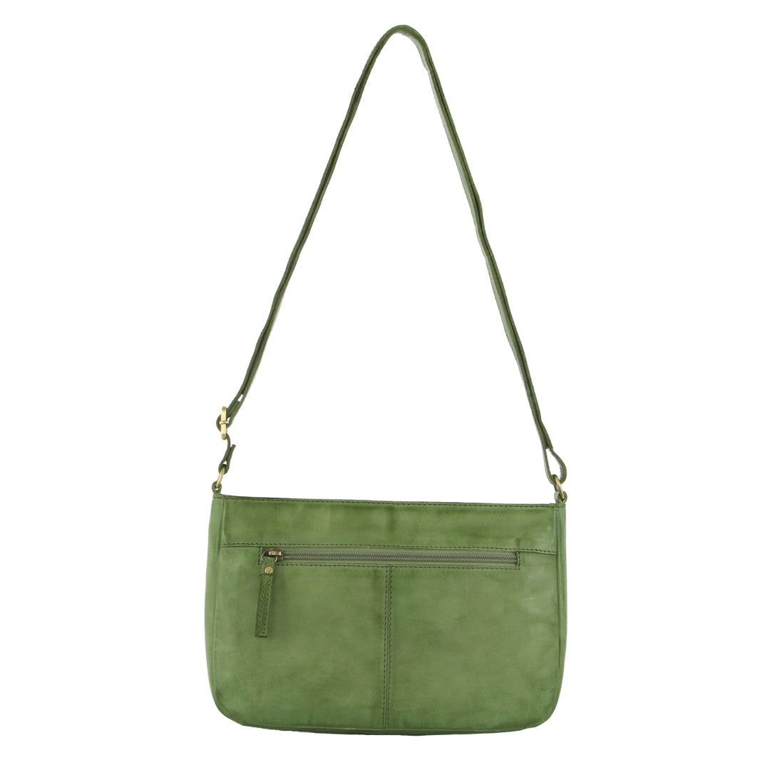 Torba Crossbody Pierre Cardin Leather Stitch-design Cross-Body Bag Damskie Zielone | PTKAQ-2096