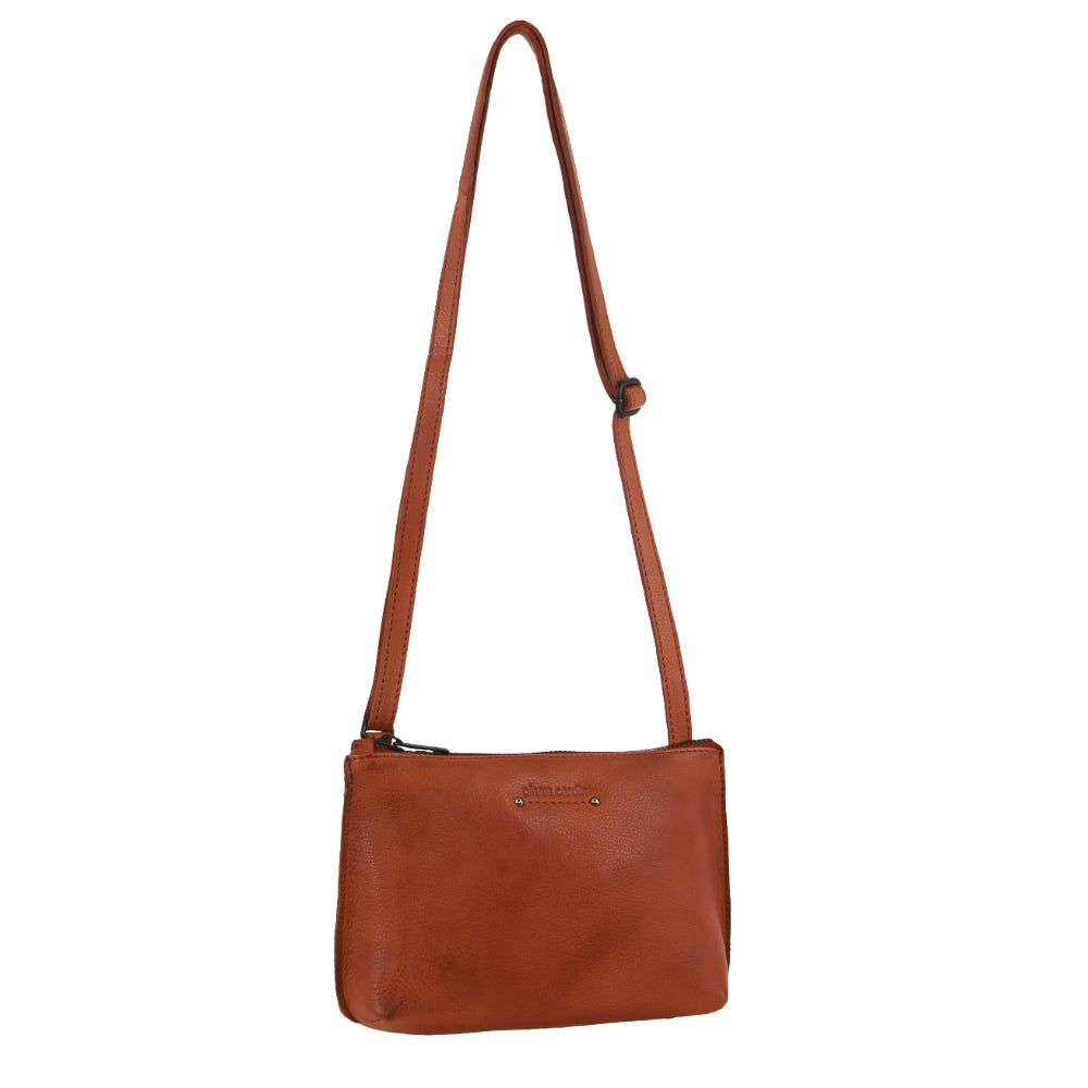 Torba Crossbody Pierre Cardin Leather Trendy Cross-Body Bag Damskie Brązowe | YGNCK-2356