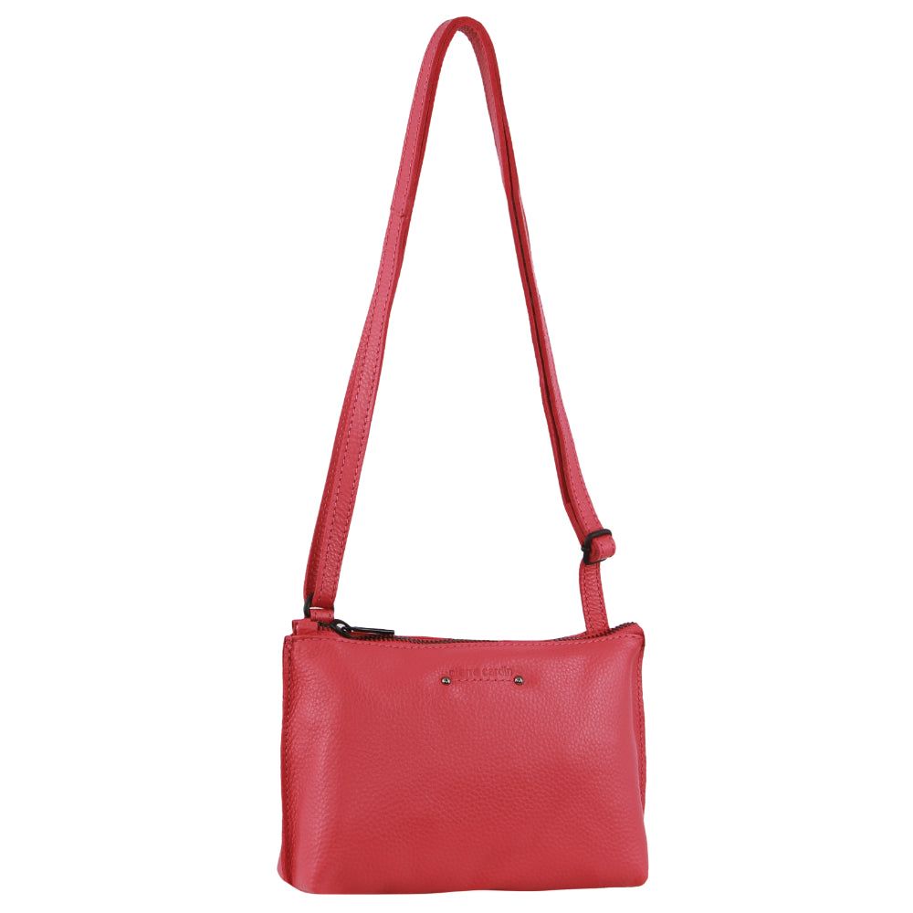 Torba Crossbody Pierre Cardin Leather Trendy Cross-Body Bag Damskie Różowe | ZKQCD-6930