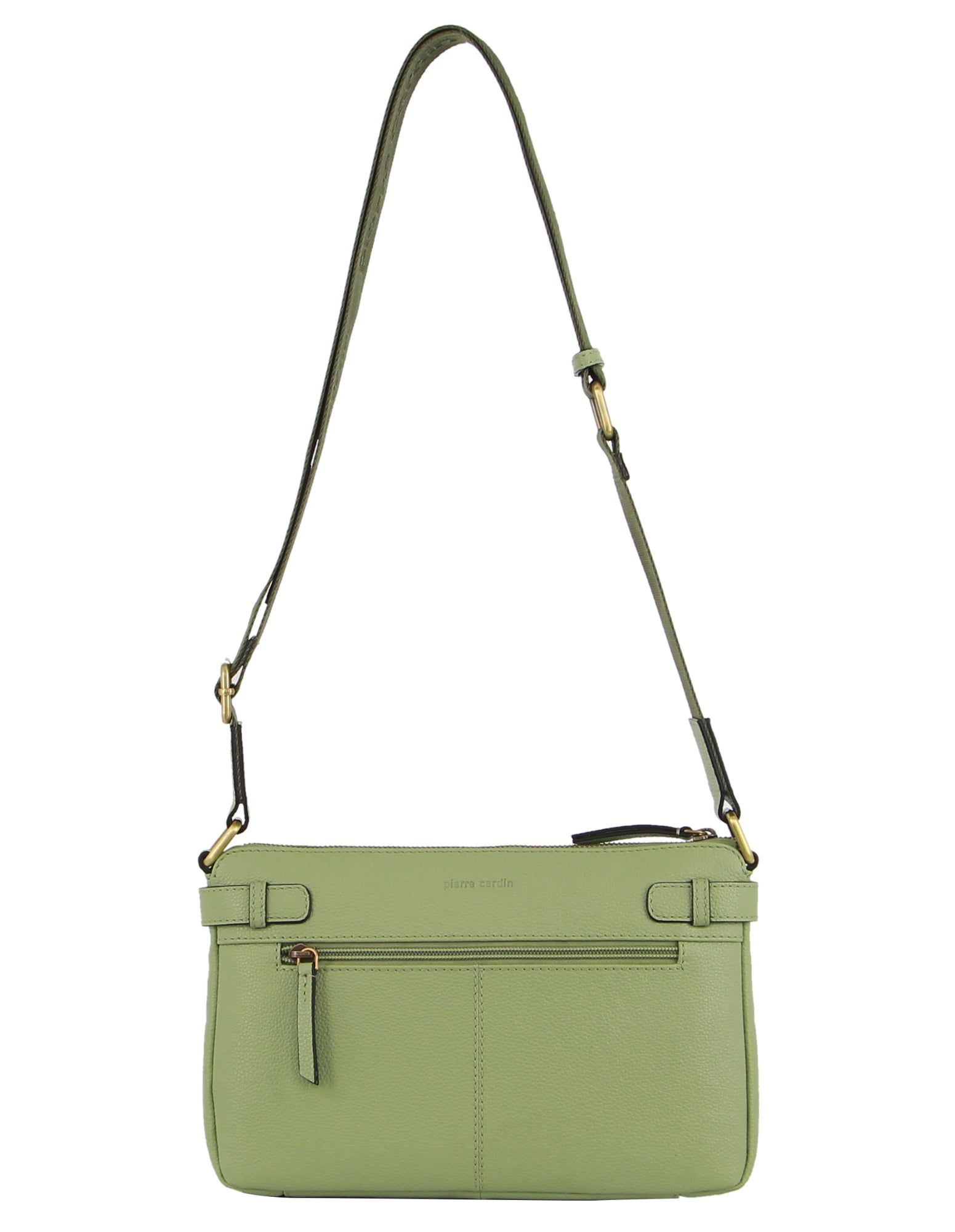 Torba Crossbody Pierre Cardin Leather Webbing Strap Handbag Damskie Jade | HCDPB-7496