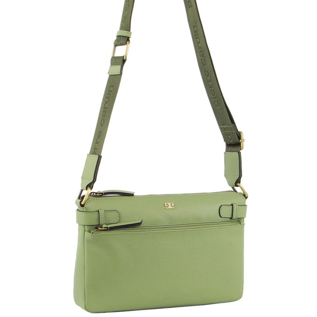 Torba Crossbody Pierre Cardin Leather Webbing Strap Handbag Damskie Jade | HCDPB-7496