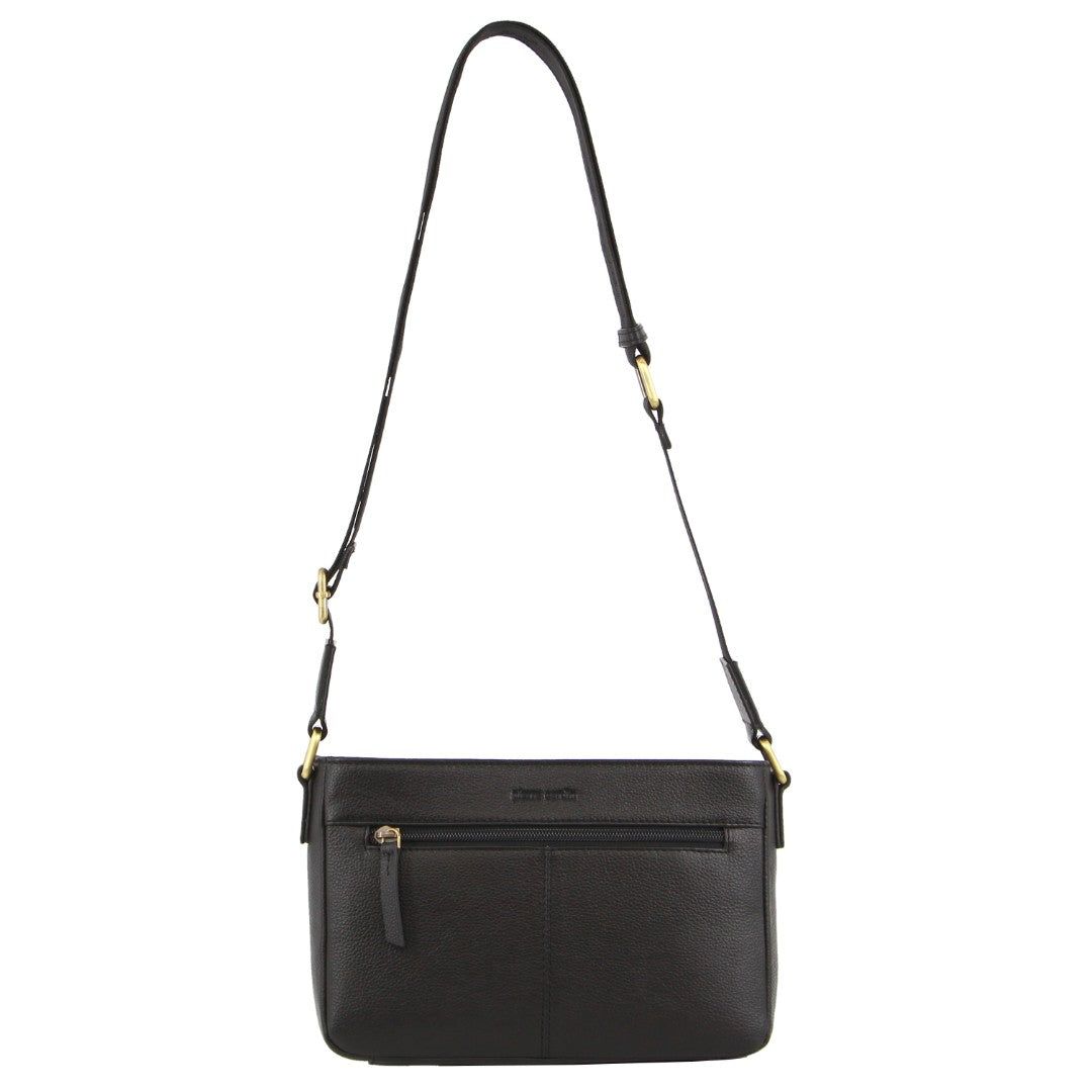 Torba Crossbody Pierre Cardin Leather Webbing Strap Crossbody Bag Damskie Czarne | NTRZY-9576
