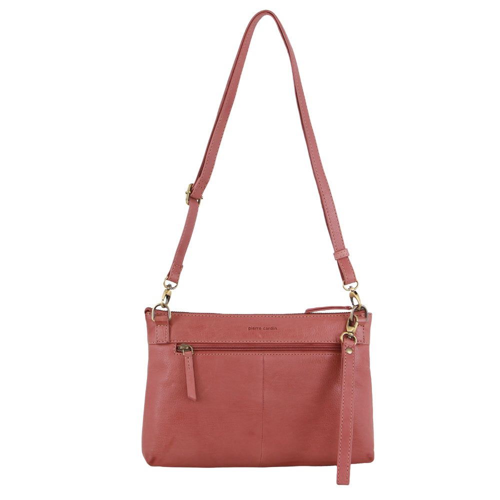 Torba Crossbody Pierre Cardin Leather Wristlet Crossbody Bag Damskie Marsala | RHIFE-7139