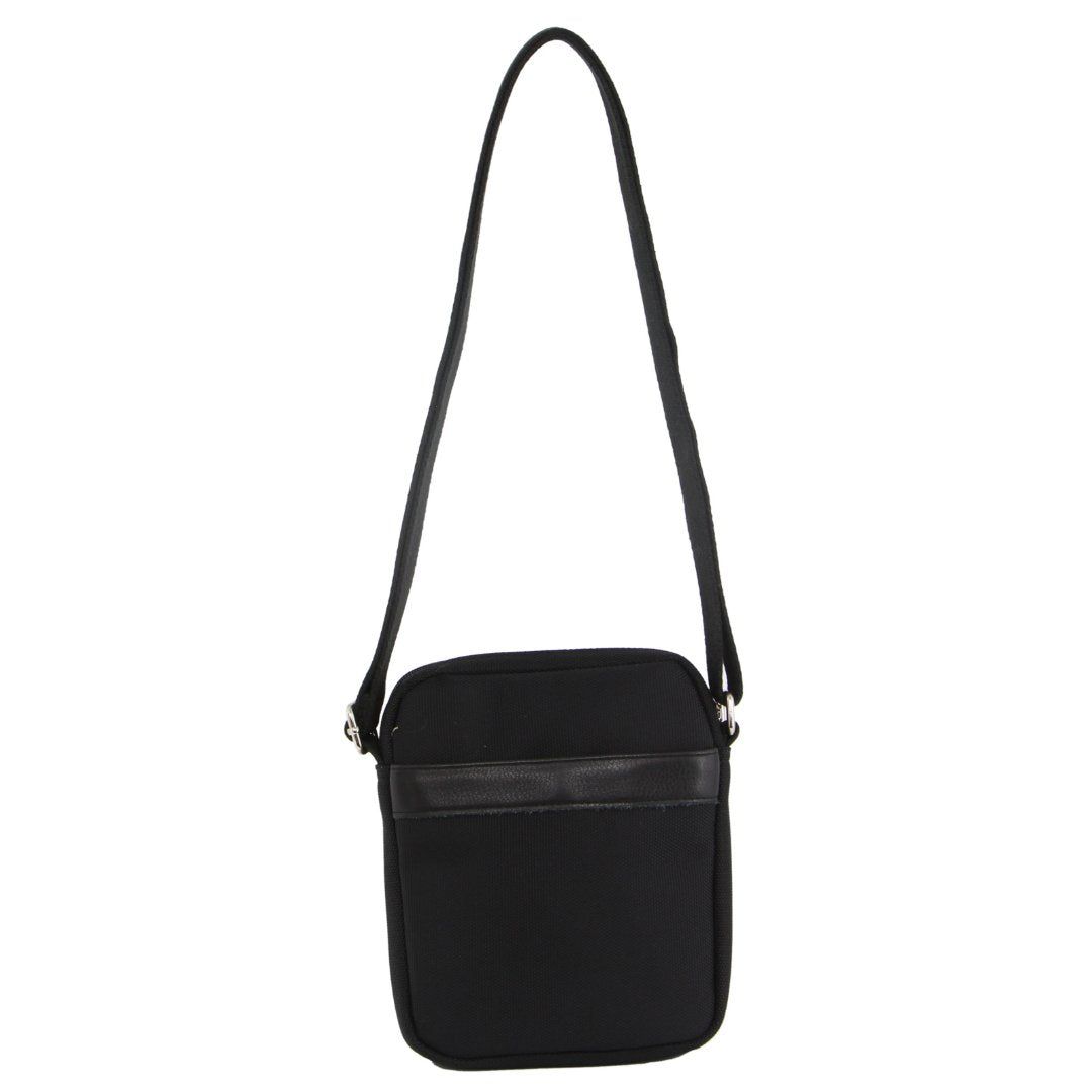 Torba Crossbody Pierre Cardin Nylon with Leather Trim Travel Bag Męskie Czarne | DYRQT-7319