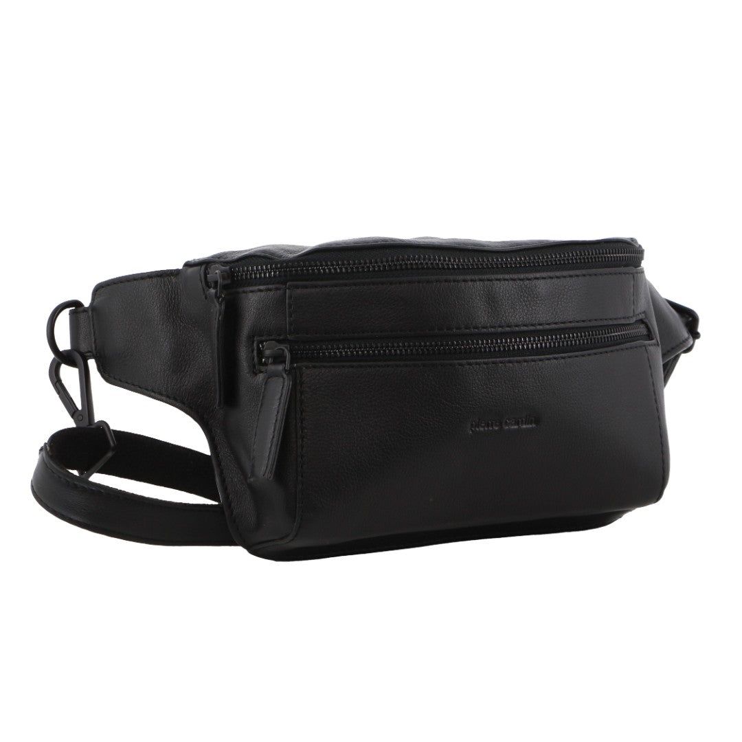 Torba Crossbody Pierre Cardin Pirre Cardin Leather 3-Way Sling Bag Męskie Czarne | FNVGT-3587
